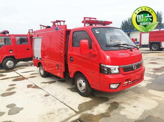 国六东风1.5吨水罐消防车图片